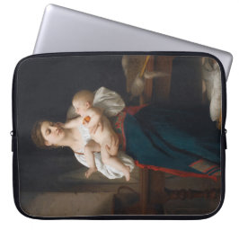 Mutter und Kind (von Bouguereau) Laptopschutzhülle