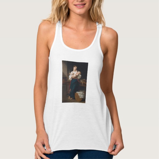 Mutter und Kind (von Bouguereau) Tank Top (Vorderseite)