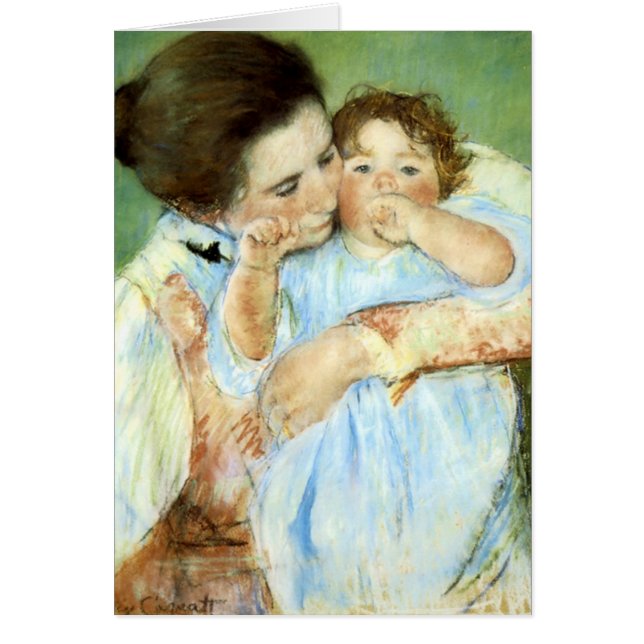 Mutter und Kind von Cassatt - Karte (Vorne)