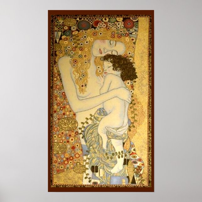 Mutter und Kind von Klmit Poster (Vorne)
