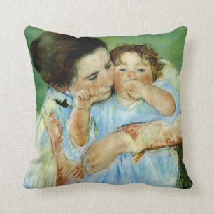Mutter und Kind von Mary Cassat Kissen