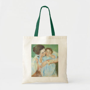 Mutter und Kind von Mary Cassatt, Vintage Fine Art Tragetasche