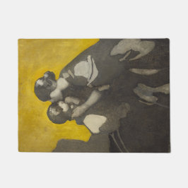 Mutter und Kind (von Norah Neilson Gray) Fußmatte