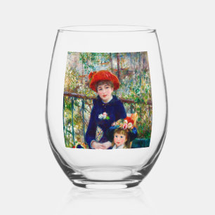 Mutter und Kind von Renoir Weinglas Ohne Stiel