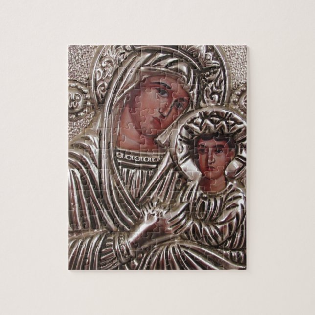Mutter-und Kinderikone, Madonna und Jesus im (Vertikal)