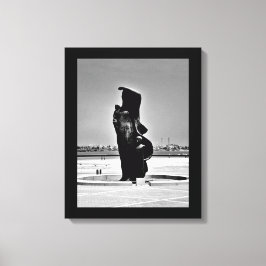 Mutter- und Kinderskulptur Leinwanddruck