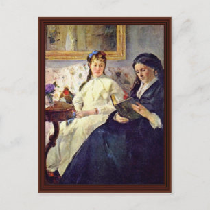 Mutter und Schwester des Künstlers von Morisot Ber Postkarte