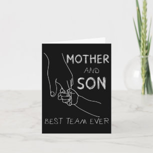Mutter und Sohn das beste Team je Familie Match Mo Karte