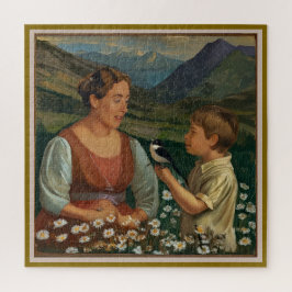 Mutter und Sohn ruhige magische Momente