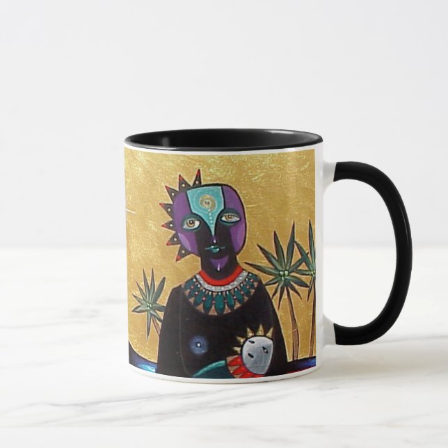 Mutter und Sun durch Gregory Gallo Tasse (Rechts)
