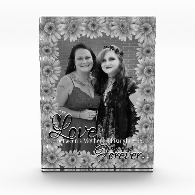 Mutter und Tochter Daisy Frame Foto Block (Vorderseite)
