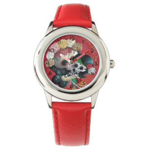Mutter und Tochter Dia de Los Muertos Skeletons Armbanduhr