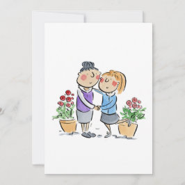 Mutter und Tochter Einladung