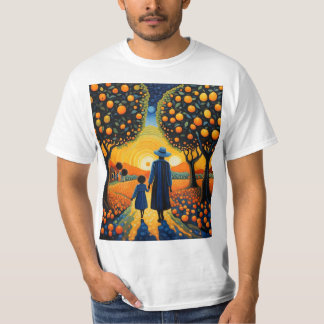 Mutter und Tochter im Obstgarten T-Shirt