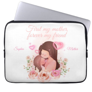 Mutter und Tochter, Individuelle Name Laptopschutzhülle