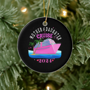 Mutter- und Tochter-Kreuzfahrt 2024 Keramik Ornament
