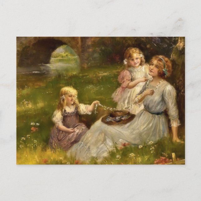 Mutter und Tochter Postkarte (Vorderseite)