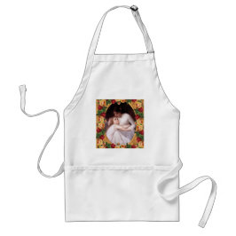 Mutter und Tochter Vintage Collage Schürze