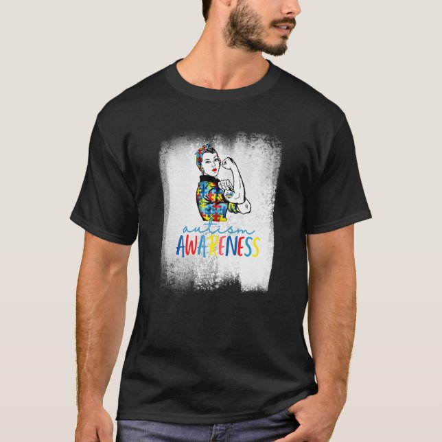 Mutter Unzerbrechliches Autismus-Bewusstsein T-Shirt (Vorderseite)