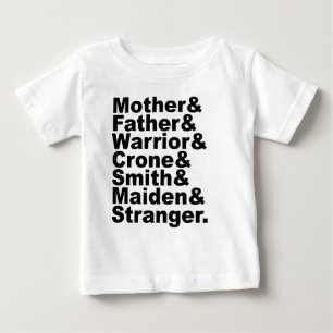 Mutter & Vater & Krieger & Ahnin & Schmied & Mädch Baby T-shirt