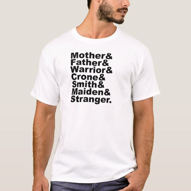 Mutter & Vater & Warrior & Krone & Smith & Maiden T-Shirt (Vorderseite)