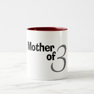 Mutter von 3 zweifarbige tasse