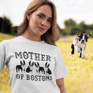 Mutter von Boston Terriers Funny T-Shirt