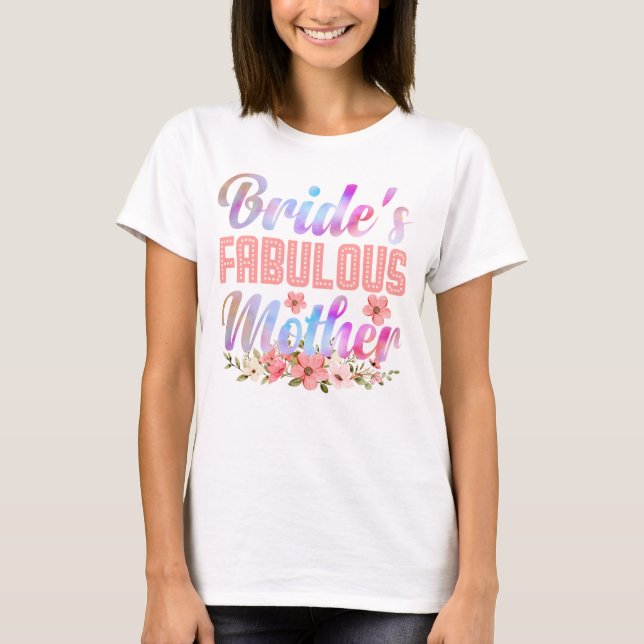 Mutter von Bride Brautparty Wedding Brides Mama T-Shirt (Vorderseite)