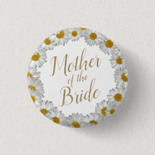 Mutter von Bride Daisy Blume Wreath Button