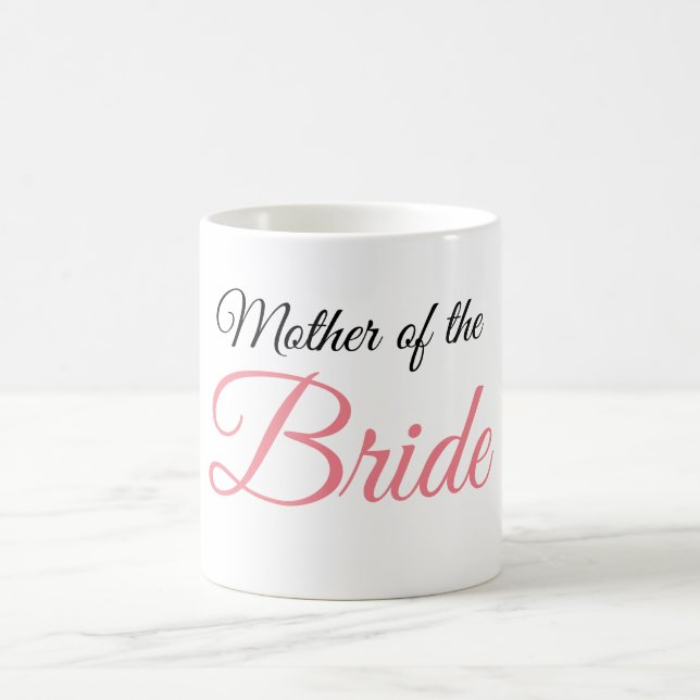 Mutter von Bride Script Pink Kaffeetasse (Mittel)