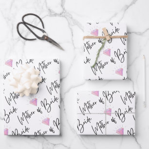 Mutter von Brillenwickelpapier Set aus 3 Flachblät Geschenkpapier Set