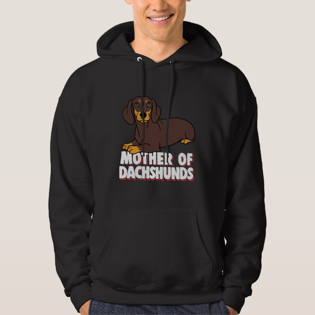Mutter von Dackeln Hoodie (Vorderseite)