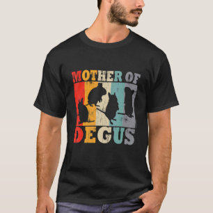 Mutter von Degus Retro-Nagetiertier Degu T-Shirt
