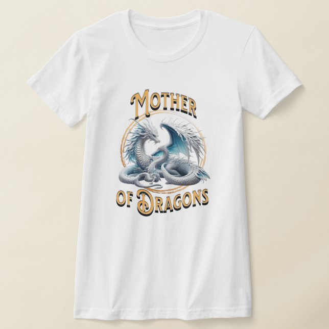 Mutter von Dragons Mama und Baby Dragon T-Shirt (Ablage )