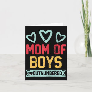 Mutter von Jungen #outnumbered Mutter Eltern Lusti Karte