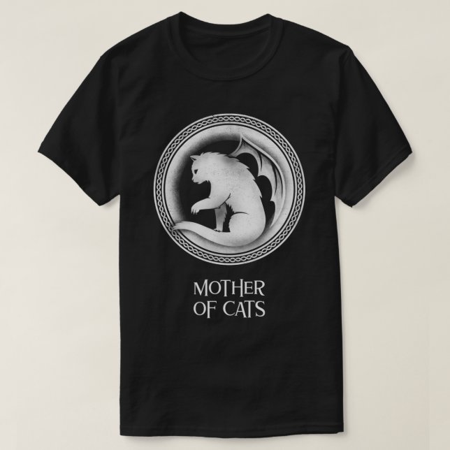 Mutter von Katzen T-Shirt (Design vorne)