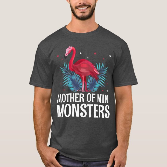 Mutter von Mini Monstersoddler Mama Kindergarten S T-Shirt (Vorderseite)