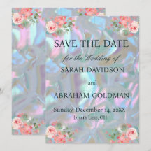 Mutter von Pearl Elegant Wedding Save the Date