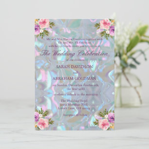 Mutter von Pearl Iridescent Elegant Wedding Einladung