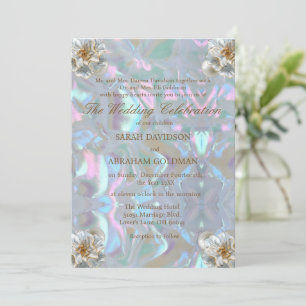 Mutter von Pearl Iridescent Elegant Wedding Einladung
