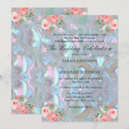 Mutter von Pearl Iridescent Elegant Wedding Invita Einladung