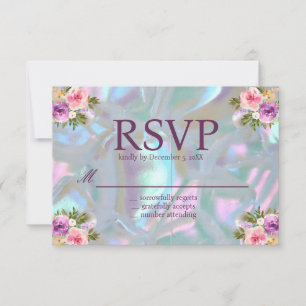 Mutter von Pearl Iridescent RSVP Cards Einladung