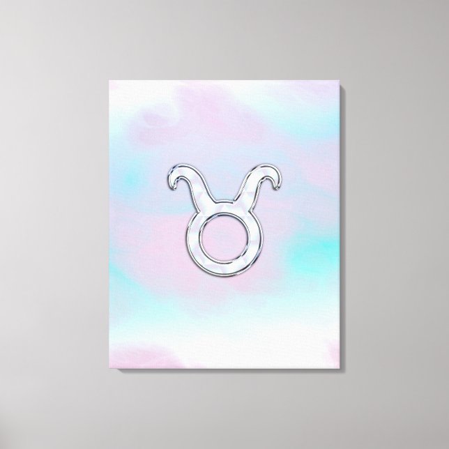 Mutter von Pearl Taurus Zodiac Astrologie Leinwanddruck (Vorderseite)