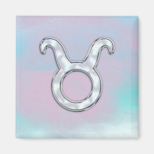 Mutter von Pearl Taurus Zodiac Symbol Magnet