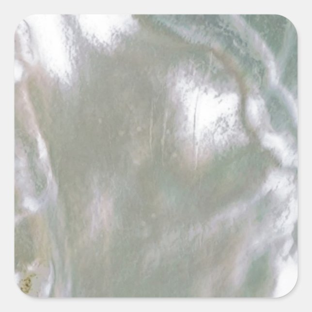 Mutter von Pearl-White Quadratischer Aufkleber (Vorderseite)