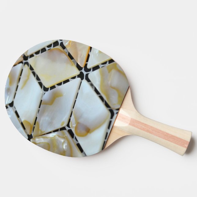 Mutter von Perlendesign Tischtennis Schläger (Rückseite Seitenansicht)