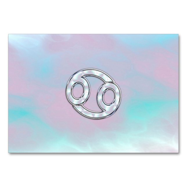 Mutter von Perlkrebs Zodiac Tischnummer (Vorderseite)