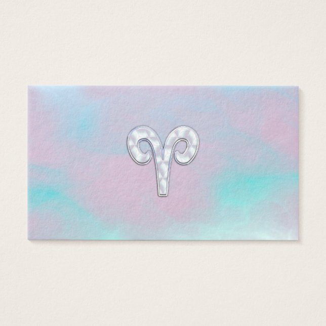 Mutter von Perlstil Aries Zodiac Sign (Vorderseite)