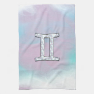 Mutter von Perlstil Gemini Zeichen Handtuch