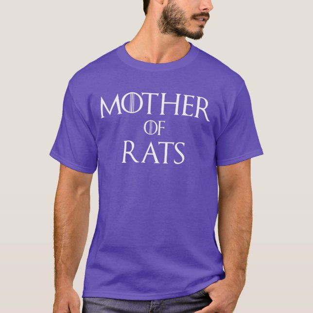 Mutter von Ratten Retro T-Shirt (Vorderseite)